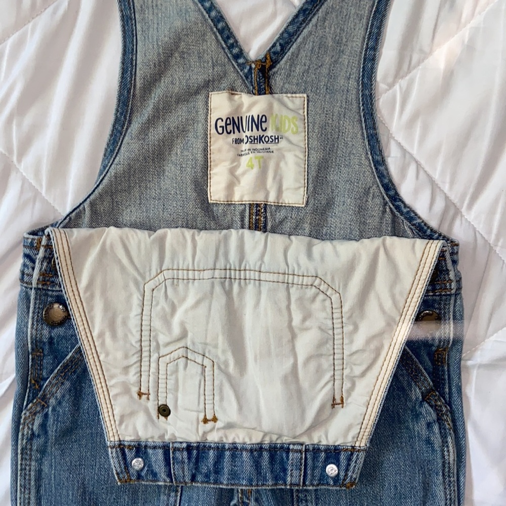 OshKosh 90s Jean Overalls Kids 4T - Picture 7 of 10